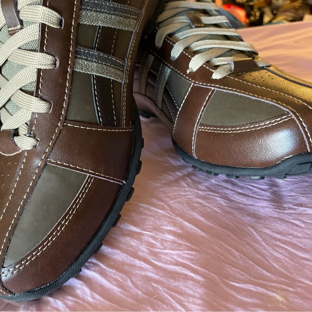 Skechers Men's Dark Brown Sneakers - Picture 2 of 4